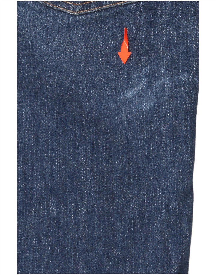 FAT FACE Womens Elise Wide Leg Jeans UK 8 Small W28 L28 Navy Blue