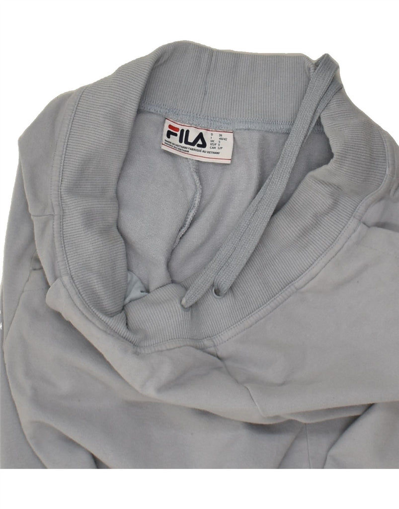 FILA Womens Tracksuit Trousers Joggers UK 10 Small Blue Cotton | Vintage Fila | Thrift | Second-Hand Fila | Used Clothing | Messina Hembry 