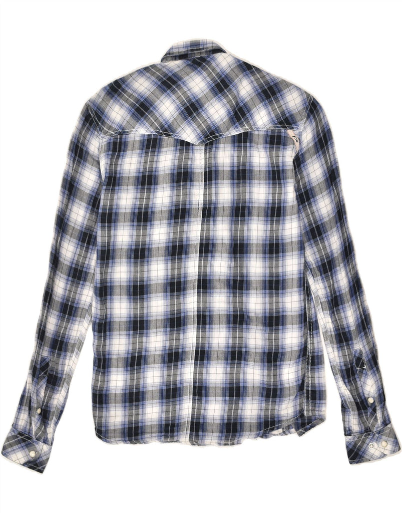 JACK & JONES Mens Shirt Small Grey Check Cotton | Vintage Jack & Jones | Thrift | Second-Hand Jack & Jones | Used Clothing | Messina Hembry 