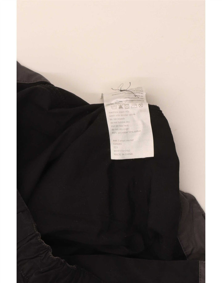 Mountain Warehouse Mens Straight Cargo Trousers W32 L30 Black Polyester