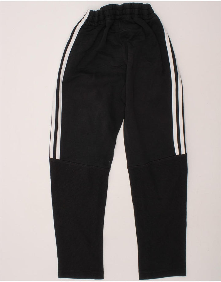 ADIDAS Boys Tracksuit Trousers 9-10 Years Black Cotton Vintage Adidas and Second-Hand Adidas from Messina Hembry 