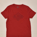 DACK'S Womens Graphic T-Shirt Top UK 14 Medium Red Cotton | Vintage Dack's | Thrift | Second-Hand Dack's | Used Clothing | Messina Hembry 