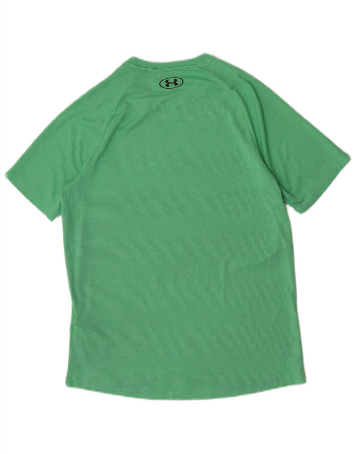 Under Armour Mens T-Shirt Top Small Green Polyester