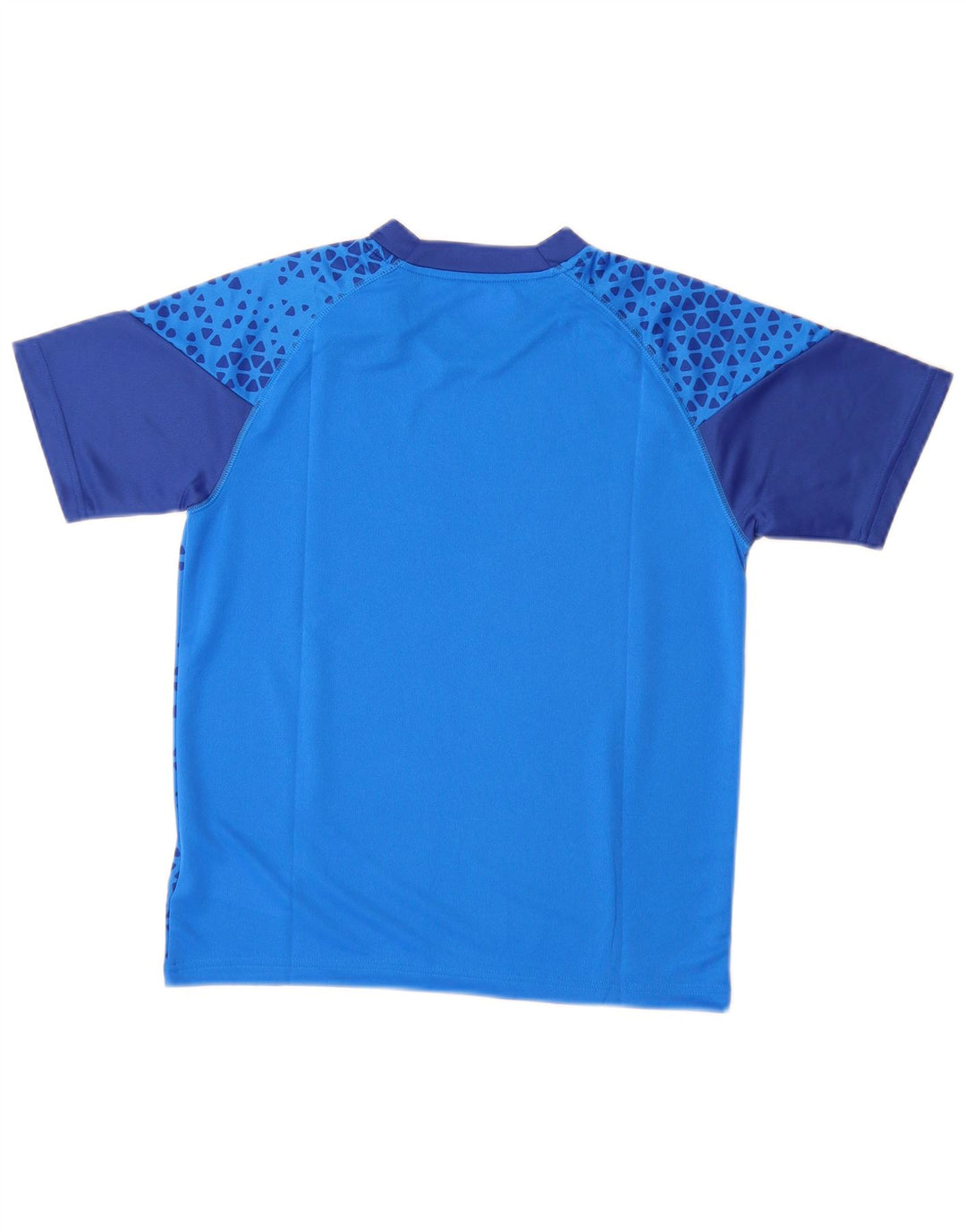Puma Boys T-Shirt Top 11-12 Years Blue Geometric Polyester