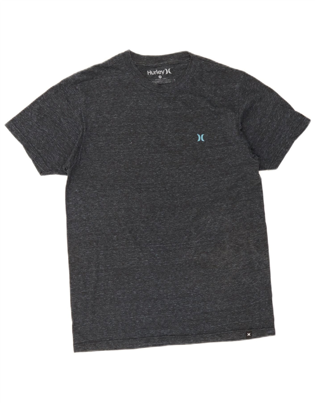 Hurley Mens Graphic T-Shirt Top Medium Grey Cotton