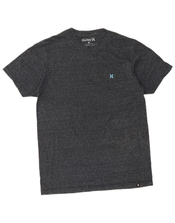 Hurley Mens Graphic T-Shirt Top Medium Grey Cotton