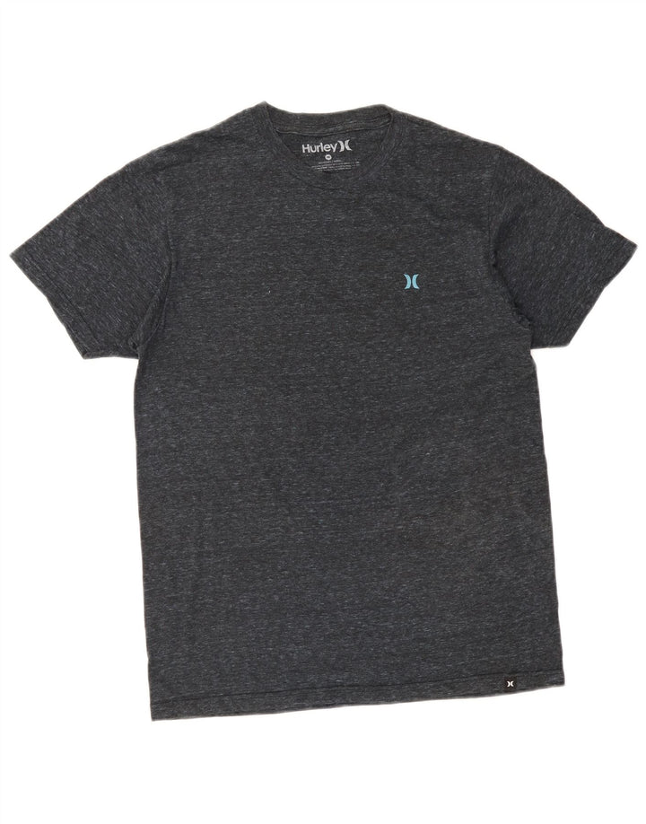 Hurley Mens Graphic T-Shirt Top Medium Grey Cotton
