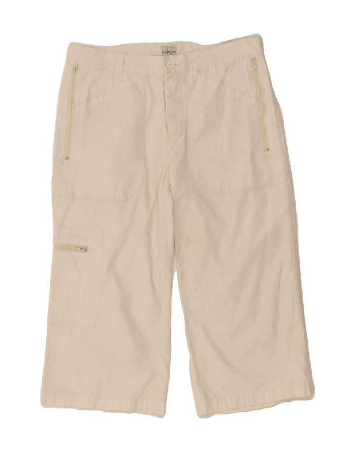 CALVIN KLEIN Womens Cargo Capri Trousers W30 L20 Beige Cotton Vintage Calvin Klein and Second-Hand Calvin Klein from Messina Hembry 