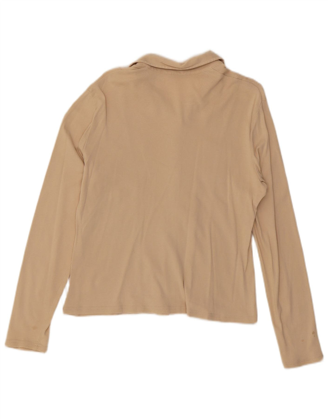 Marks & Spencer Womens Shirt Blouse UK 14 Medium Beige