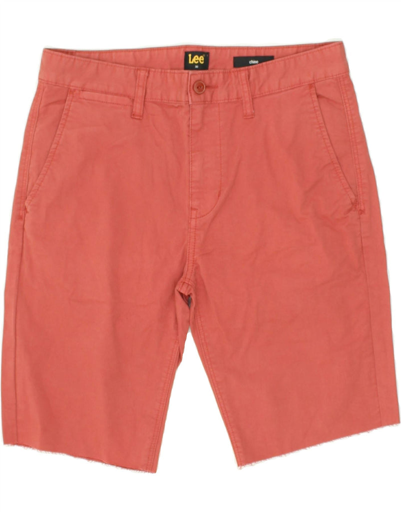 LEE Mens Chino Shorts W30 Medium Red Cotton | Vintage Lee | Thrift | Second-Hand Lee | Used Clothing | Messina Hembry 