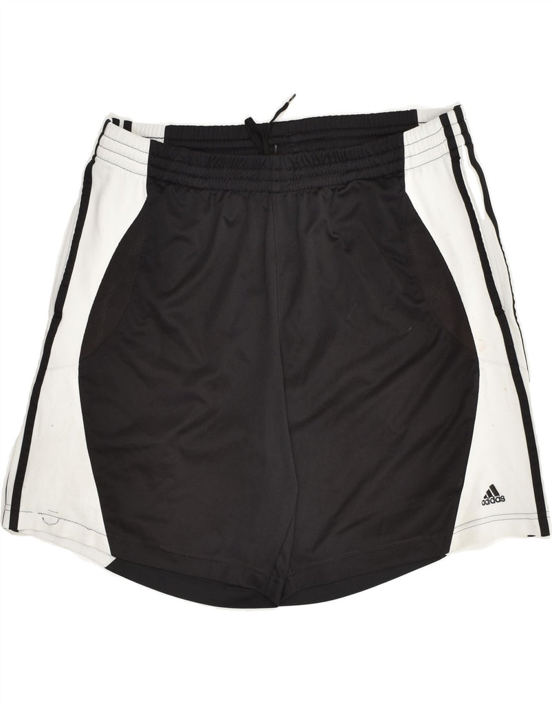 ADIDAS Mens Sport Shorts Medium Black Colourblock Polyester | Vintage Adidas | Thrift | Second-Hand Adidas | Used Clothing | Messina Hembry 