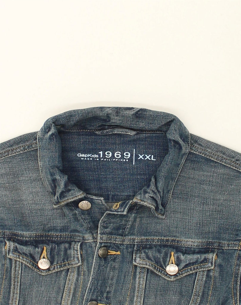 GAP Boys Crop Denim Jacket 11-12 Years 2XL Blue | Vintage Gap | Thrift | Second-Hand Gap | Used Clothing | Messina Hembry 