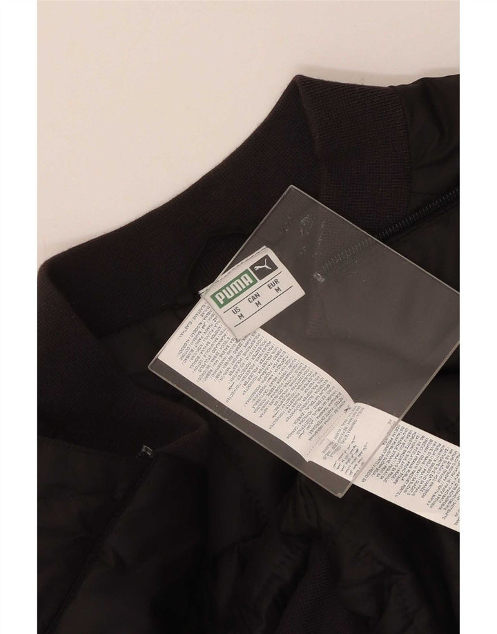 Puma Mens Padded Jacket UK 38 Medium Black Polyester
