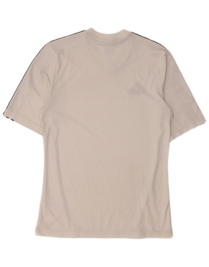 Adidas Mens Climalite T-Shirt Top Small White Polyester