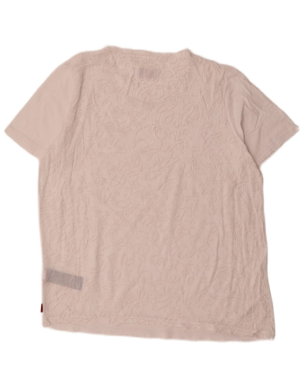 Kappa Womens T-Shirt Top UK 18 XL White Cotton