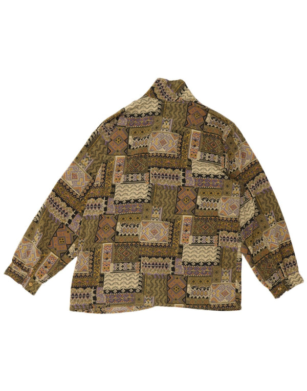Vintage Mens Shirt Small Multicoloured Patchwork