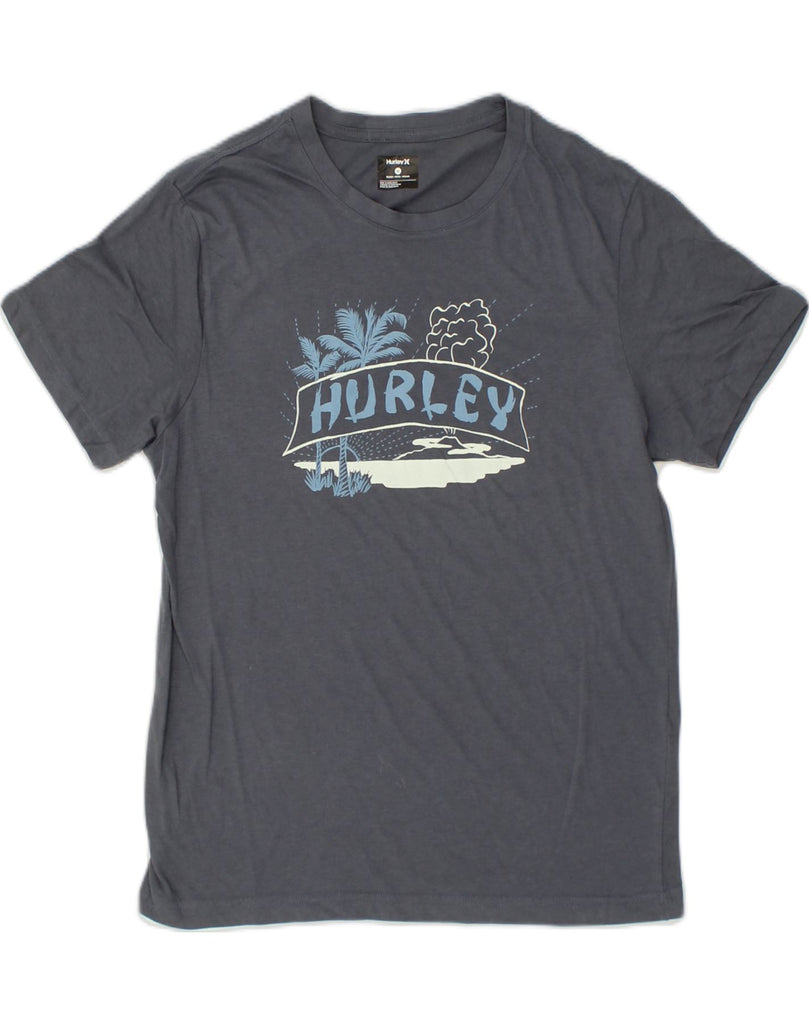 HURLEY Mens Graphic T-Shirt Top Medium Grey Cotton | Vintage Hurley | Thrift | Second-Hand Hurley | Used Clothing | Messina Hembry 