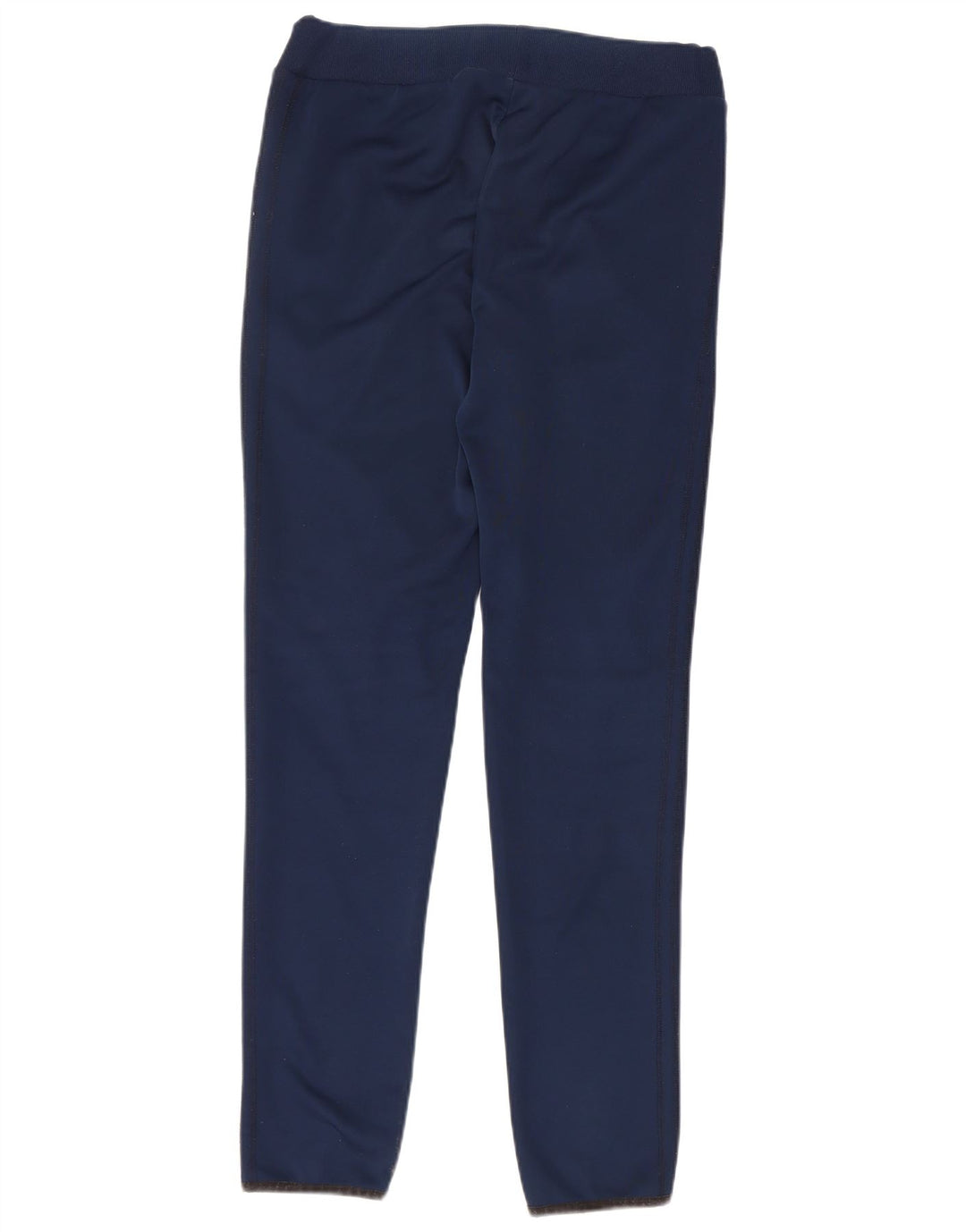 Adidas Womens Tracksuit Trousers UK 10 Small Navy Blue Polyester