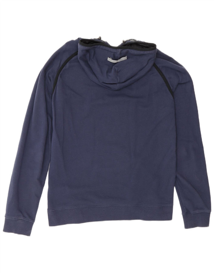 Kappa Mens Hoodie Jumper Large Navy Blue Cotton