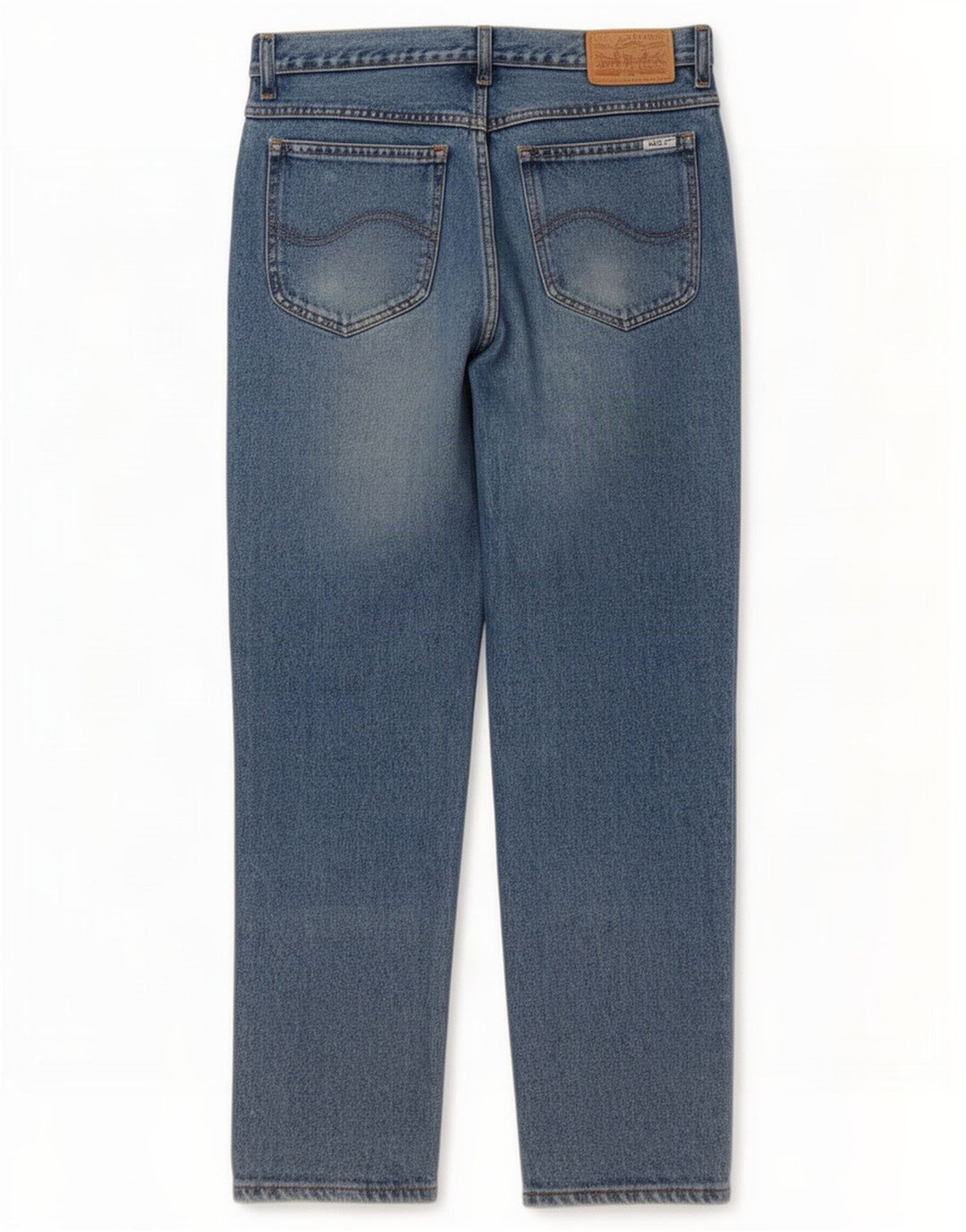 Rifle Mens Tapered Jeans W34 L31 Blue Cotton