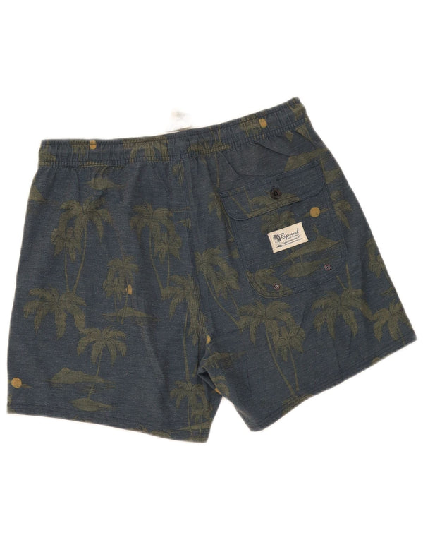 Rip Curl Mens Sport Shorts Medium Grey Floral Cotton