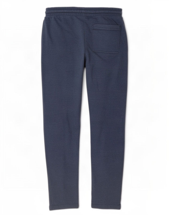 Marks & Spencer Mens Regular Fit Tracksuit Trousers Medium Blue Cotton