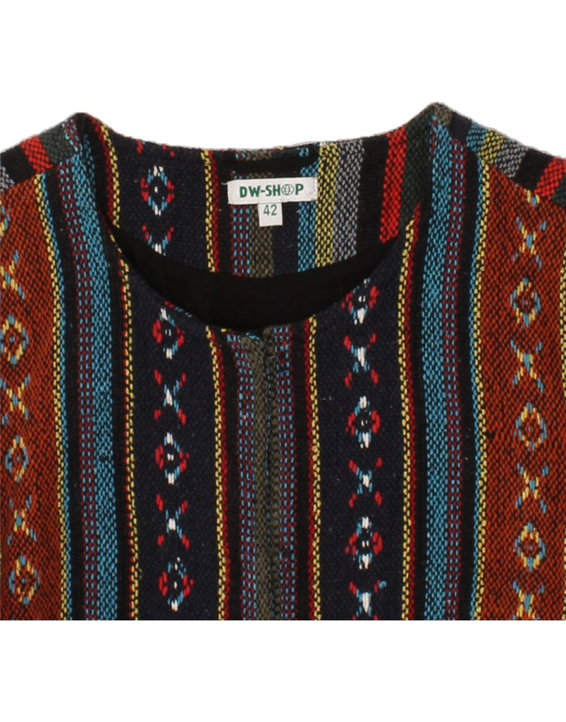 DW-SHOP Womens Cardigan Sweater IT 42 Medium Multicoloured Fair Isle Aztec Vintage DW-Shop and Second-Hand DW-Shop from Messina Hembry 