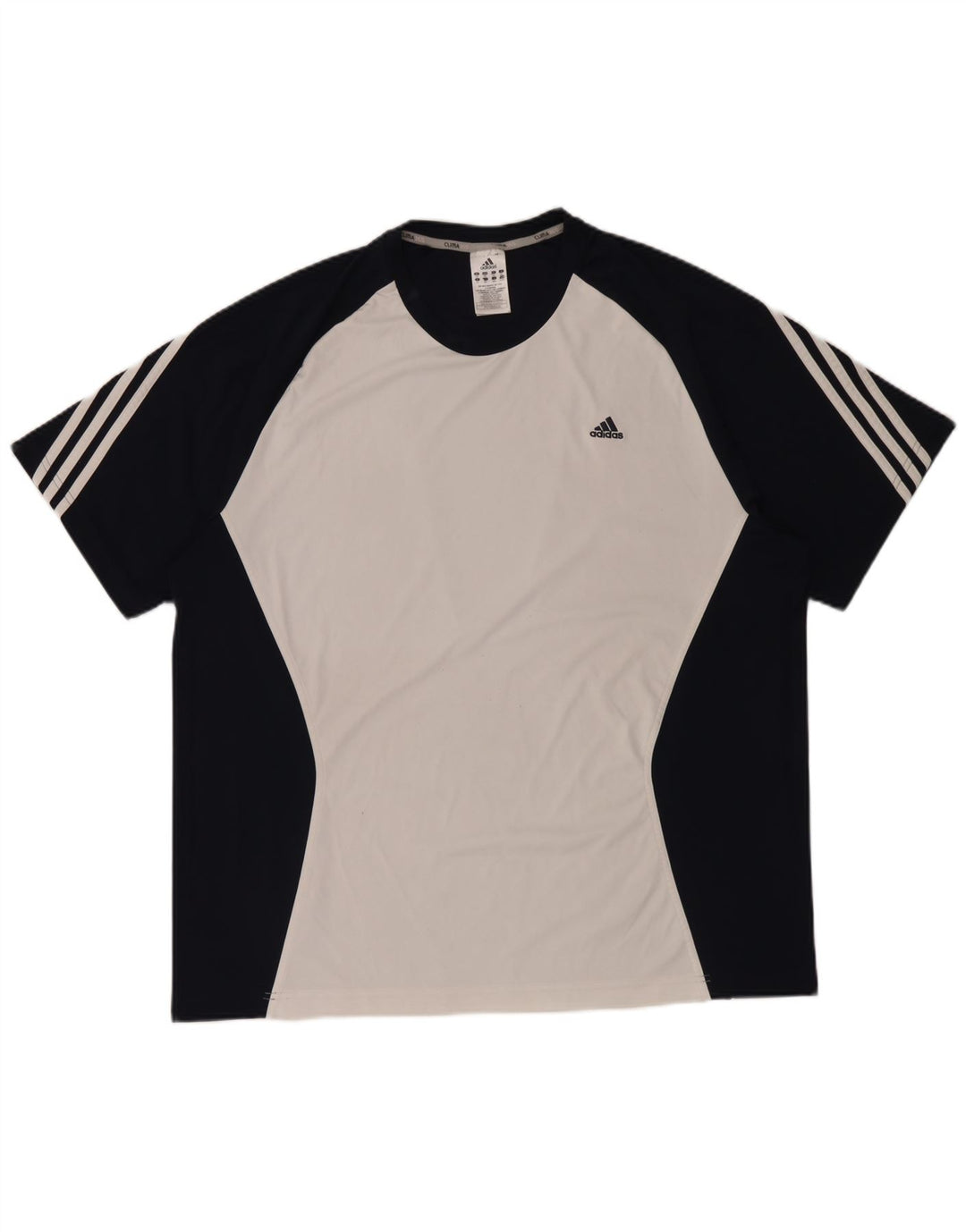 Adidas Mens Clima 365 T-Shirt Top 2XL White Colourblock Polyester