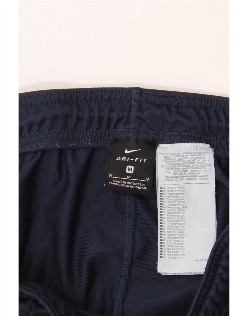 NIKE Mens Dri Fit Tracksuit Trousers Medium Navy Blue Polyester Vintage Nike and Second-Hand Nike from Messina Hembry 