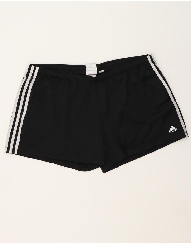 ADIDAS Womens Sport Shorts UK 22 3XL Black Polyester Vintage Adidas and Second-Hand Adidas from Messina Hembry 