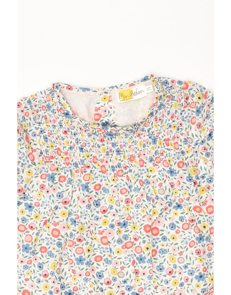 BODEN Girls Blouse Top 6-7 Years Multicoloured Floral Cotton | Vintage Boden | Thrift | Second-Hand Boden | Used Clothing | Messina Hembry 