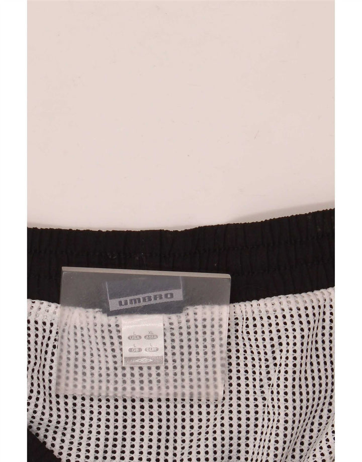 Umbro Mens Sport Shorts Large Black Colourblock