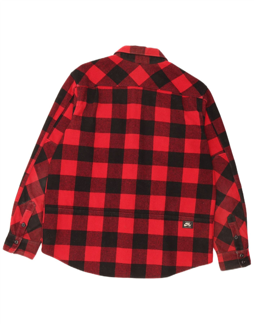 Nike Mens Lumberjack Flannel Shirt XL Red Gingham Wool