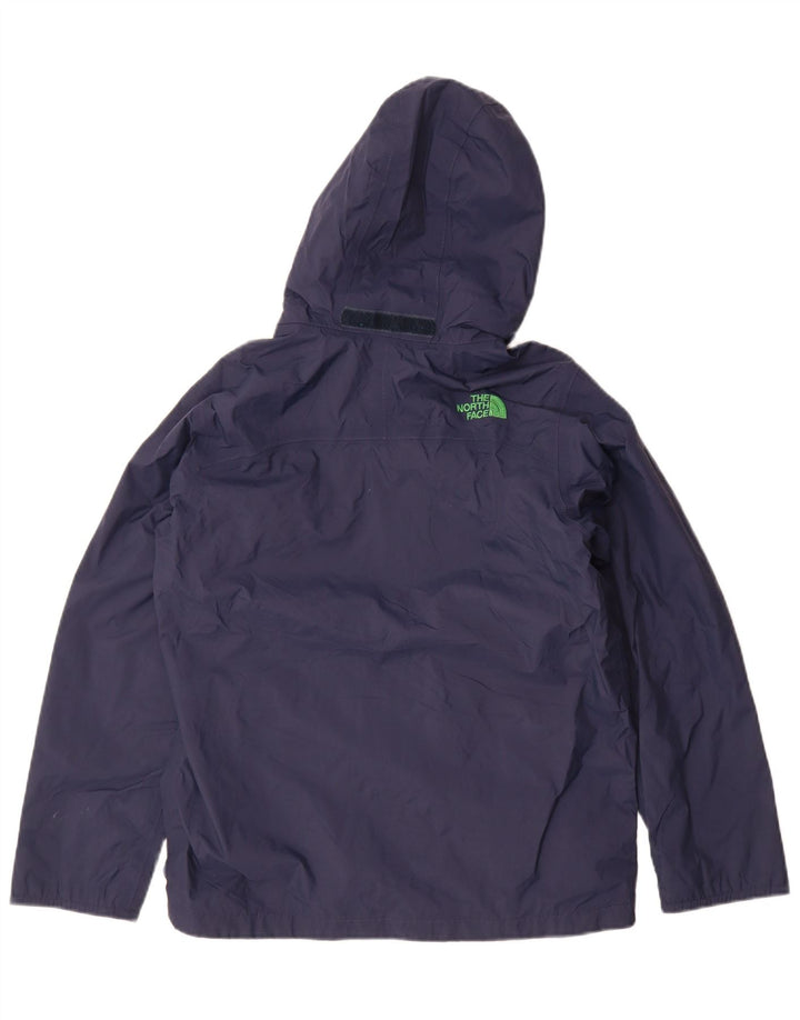 The North Face Boys Hooded Rain Jacket 14-15 Years Large Navy Blue