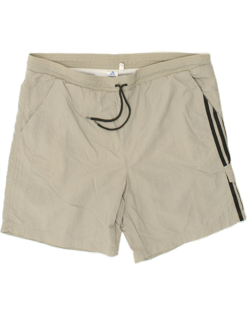 ADIDAS Mens Sport Shorts Large Beige Polyamide Vintage Adidas and Second-Hand Adidas from Messina Hembry 