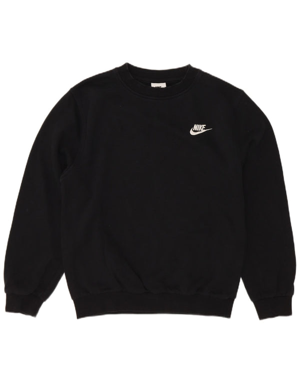 Adidas Boys Sweatshirt Jumper 12-13 Years Large Black Cotton