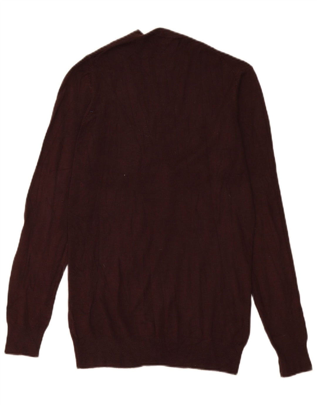 Zara Womens Cardigan Sweater UK 12 Medium Brown Viscose