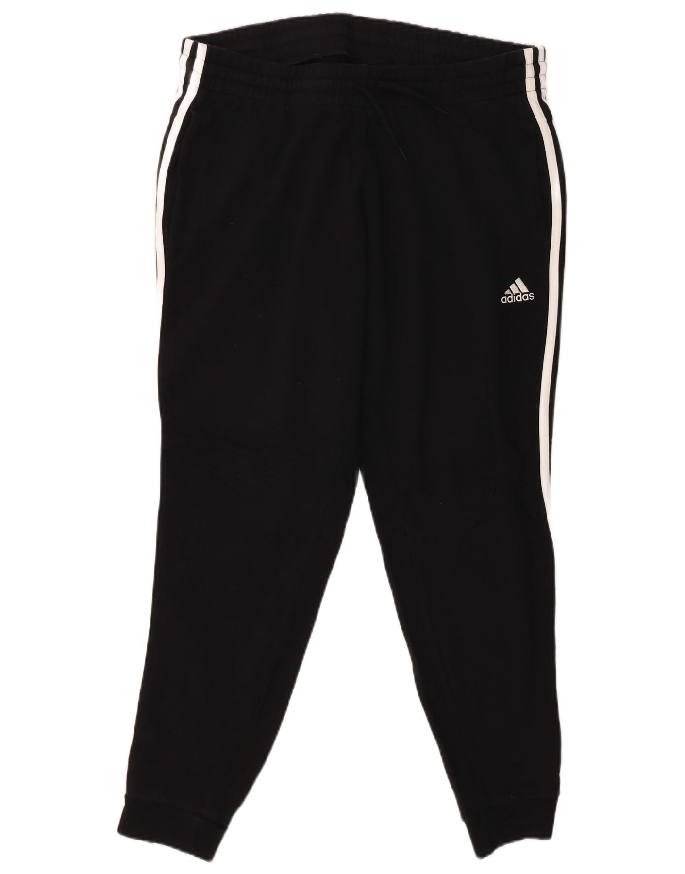ADIDAS Womens Tracksuit Trousers Joggers UK 20/22 XL Black Cotton