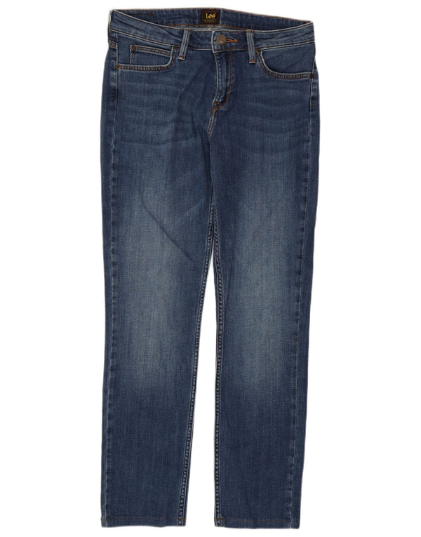 Lee Womens Elly Straight Jeans W27 L28 Blue Cotton