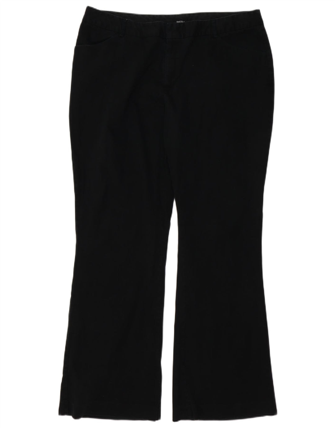 MOSSIMO Womens Bootcut Casual Trousers US 16 2XL W38 L32 Black Cotton