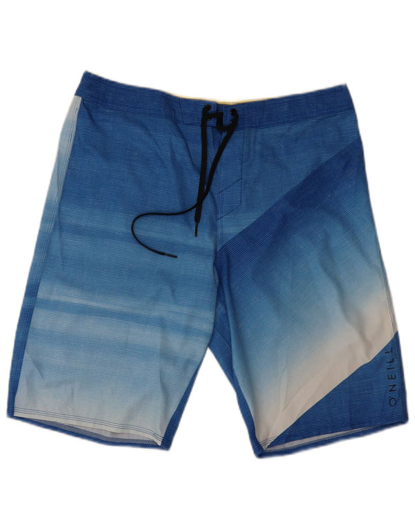 O'Neill Mens Swimming Shorts Medium Blue Colourblock Polyester