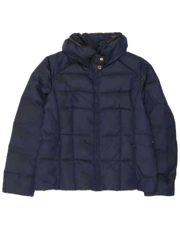 Zara Womens Padded Jacket UK 18 XL Navy Blue Nylon