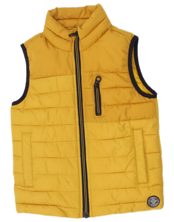 Joules Girls Padded Gilet 4-5 Years Yellow Polyester