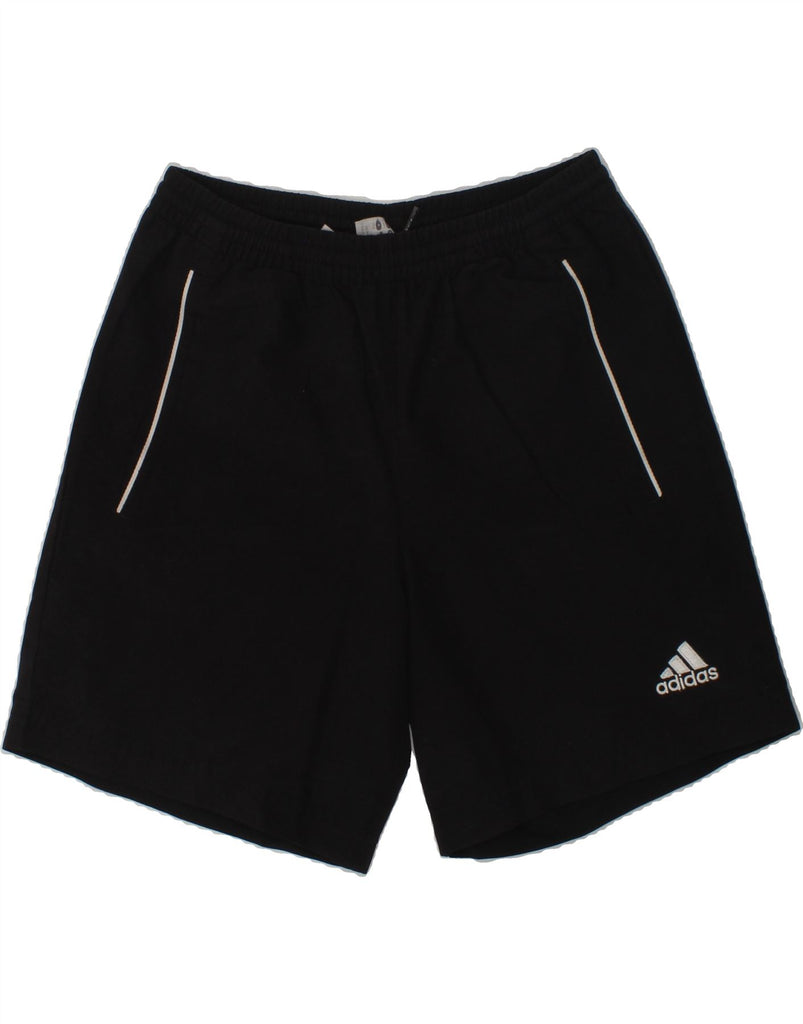 ADIDAS Boys Sport Shorts 9-10 Years Black Polyester | Vintage Adidas | Thrift | Second-Hand Adidas | Used Clothing | Messina Hembry 