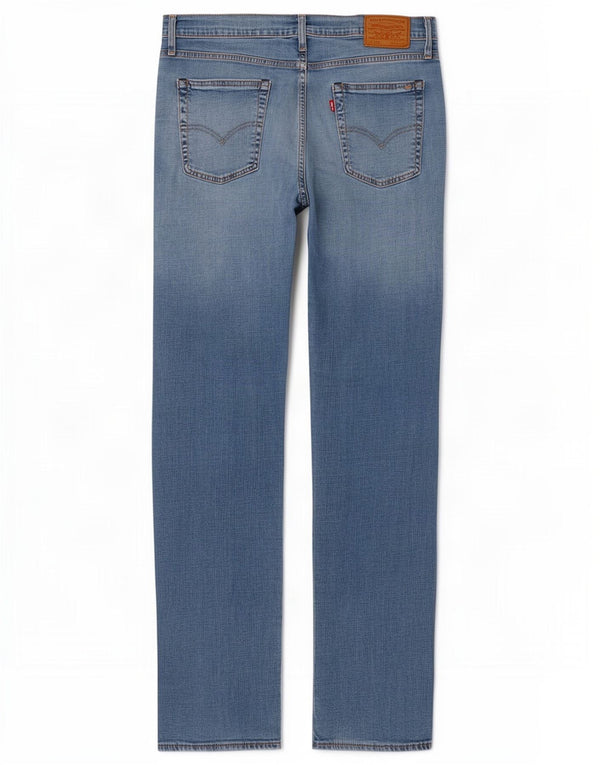 Levi's Mens 513 Slim Straight Jeans W34 L34 Blue Cotton