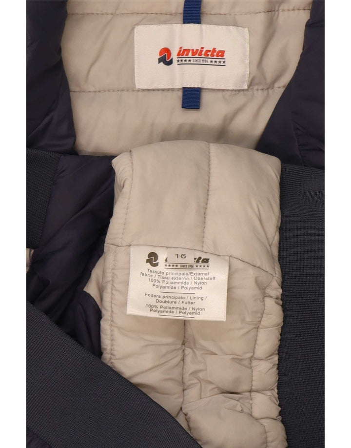 Invicta Womens Padded Jacket UK 16 Large Navy Blue Polyamide