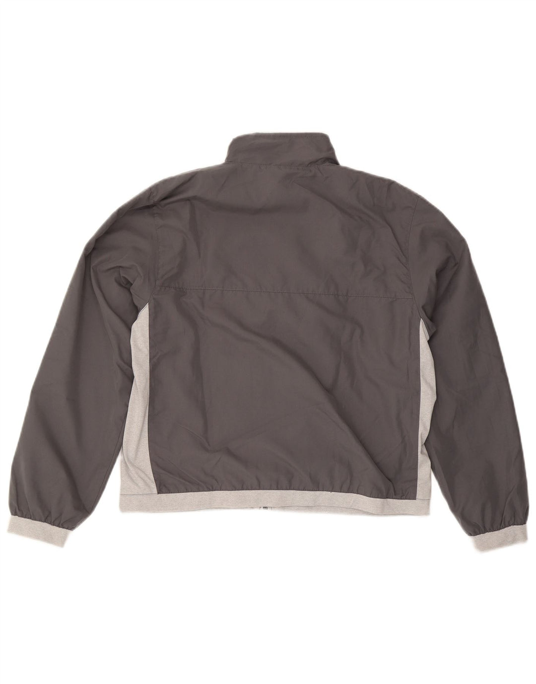 Reebok Womens Tracksuit Top Jacket UK 14 Large Grey Colourblock Polyester