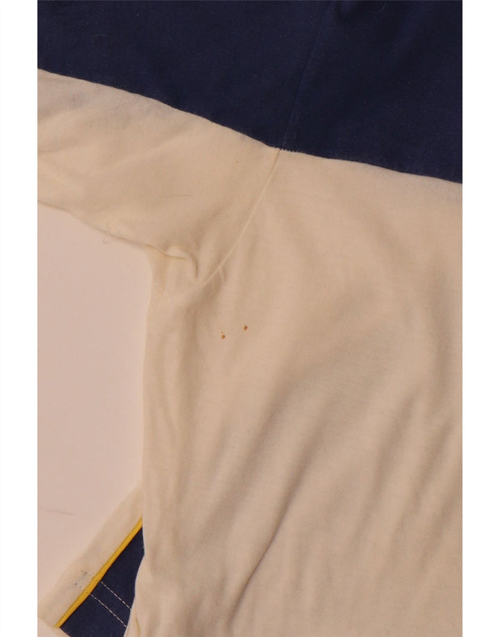 COLMAR Mens Graphic T-Shirt Top Medium White Colourblock Cotton Sports