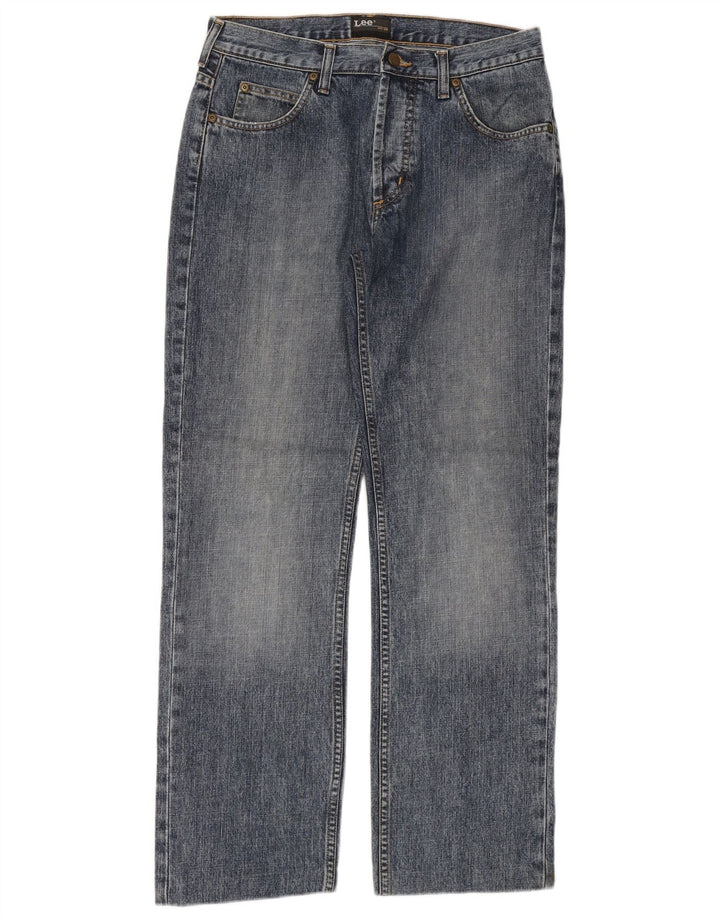 Lee Mens Seattle Straight Jeans W31 L30 Blue Cotton