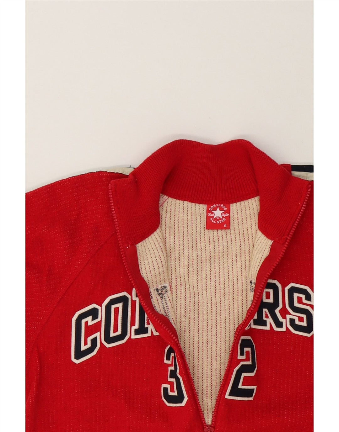 CONVERSE Mens Graphic Tracksuit Top Jacket Small Red Vintage Converse and Second-Hand Converse from Messina Hembry 